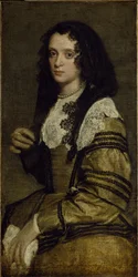 Portret młodej damy (olej na płótnie)