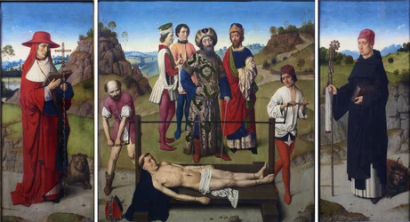 niderlandzki: Het martyrdom van de Saint Erasmus Tryptyk męczeństwa świętego Erazma