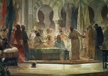 Abd ar-Rahman III (891-961) przyjmuje ambasadora