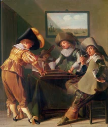 Gracze w tryktraka, XVII wiek