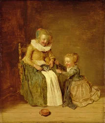 Dzieci z kotem, 1631