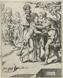 Izaak pozdrawia Rebekę Isaac