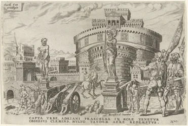 Oblężenie Zamku Świętego Anioła, 1527 Zwycięstwa Karola V (tytuł serii) Divi Caroli. v. imp. optować. max victoriae, ex multis praecipuae (tytuł serii)