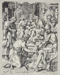 Chrystus umywa nogi uczniom