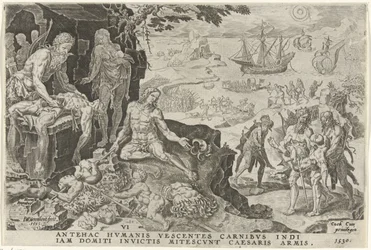 Wojska cesarskie Karola V najeżdżają Amerykę Środkową, 1530 Zwycięstwa Karola V (tytuł serii) Divi Caroli. v. imp. optować. max victoriae, ex multis praecipuae (tytuł serii)