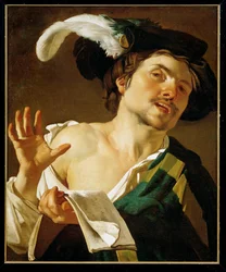 Piosenkarka (obraz na płótnie)