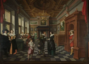 Siedmioczęściowa sekwencja dekoracyjna: wnętrze, 1630-32