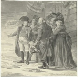 Wyjazd Wilhelma V do Anglii, 18 stycznia 1795 r.
