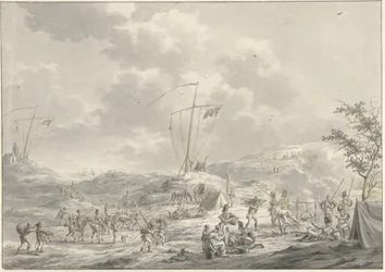 Obóz armii rosyjskiej w Callantsoog w 1799 r.
