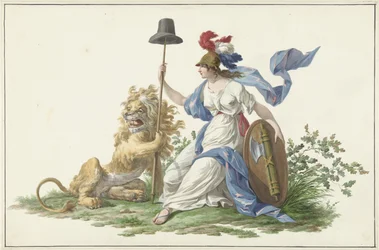 Wzór flagi Batawskiej Marynarki Wojennej, 1796