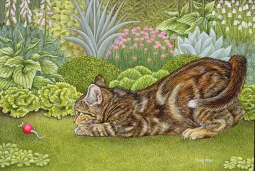 Polowanie na rzodkiewki, 1996 (akryl na panelu)