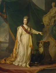 Katarzyna II jako prawodawczyni w świątyni bogini sprawiedliwości, 1783