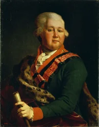 Portret hrabiego Walentyna Płatonowicza Iwanowicza Musina-Puszkina 1735-1804, koniec lat 80. XVIII wieku