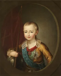 Portret wielkiego księcia Aleksandra Pawłowicza Aleksandra I jako dziecko