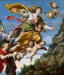 Maria Magdalena zabrana do nieba”, c1620.
