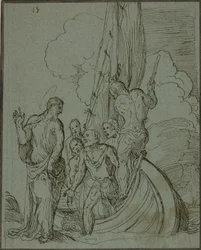 Chrystus idący po wodzie, Piotr podążający