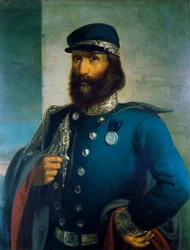 Giuseppe Garibaldi jako generał armii Sardynii