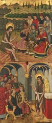 Tablica św. Jana Chrzciciela ze scenami z jego życia, 1464-1507.