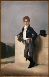 Portret Joao Pedro Quintelli, hrabiego Farrobo (1801-1869) - Obraz Domingosa Antonio de Sequeira (1868-1937), olej na płótnie