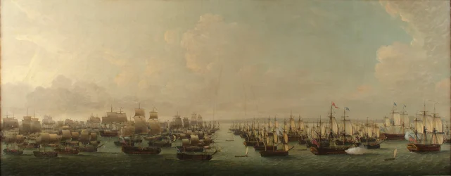 Angielska eskadra atakująca Hawanę w 1762 r.
