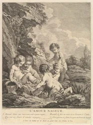 Pływanie dla dzieci, ca. 1741