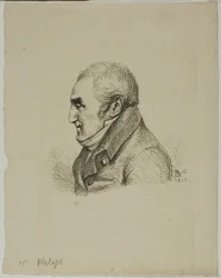 Portret Monsieur Nelys w profilu