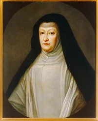 Marianna Austriacka, córka Ferdynanda III, żona Felipe IV, jej wuja ...