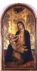 Madonna z Dzieciątkiem (tempera na panelu)