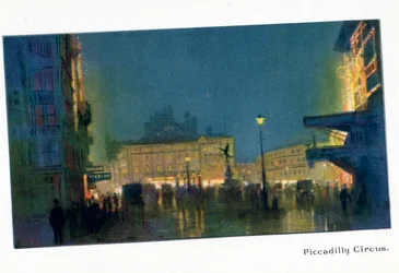 Piccadilly Circus, z „Nowych świateł Londynu”, wydana w 1926 r.