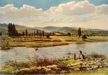„Przeprawa przez rzekę Komati”, 1902.