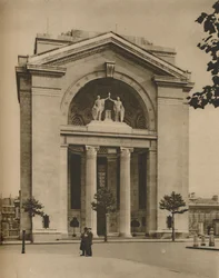 Bush House, amerykański dodatek do powojennego Londynu, c1935.