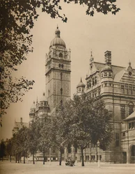 Gdzie Uniwersytet Londyński dzieli kwatery z Imperial Institute, c1935.