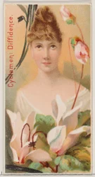 Cyclamen: Diffidence, z serii Floral Beauties and Language of Flowers N75 dla Du..., 1892.