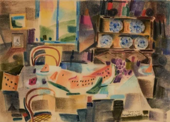 Wewnętrzny, 2002 (pastel na aksamitnym papierze)