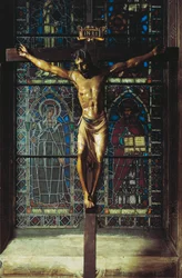 Włochy, Florencja, kościół Santa Croce, Krucyfiks