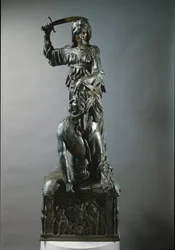 Judyta i Holofernes. Rzeźba z brązu