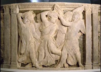 Panel porestauracyjny nr II z zewnętrznej ambony katedry w Prato, 1438