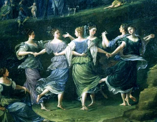 Tancerze, fragment z Tańca Nimf, 1724-25