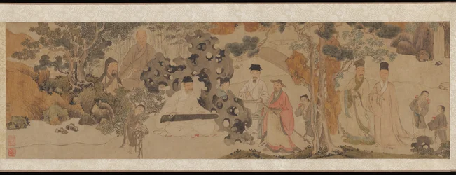 Exalted Gathering in the Green Woods, ok. 1620 (atrament i kolor na papierze)