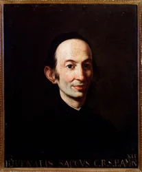 Portret Giovenale Sacchi, włoskiego muzykologa. XVIII wiek (malarstwo)