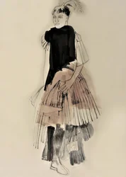 Ilustracje modowe w stylu haute couture