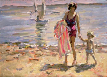 Scena na plaży, II