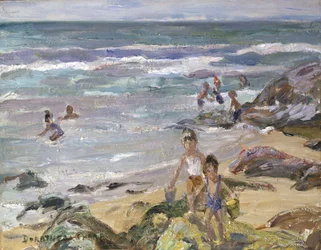 Summertime by the Sea (olej na płycie)