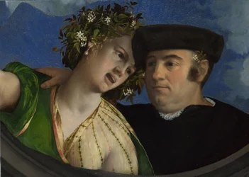 Mężczyzna obejmujący kobietę, ok. 1524