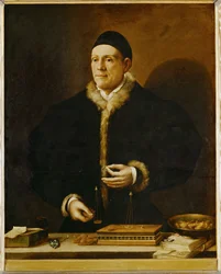 Jakob II Fugger, zwany "Bogaczem", kupiec i lichwiarz cesarza Karola V (obraz na płótnie)