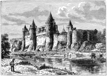 Zamek Josselin, Francja, 1898