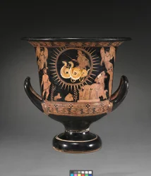 Detal z czerwonofigurowego lekythos
