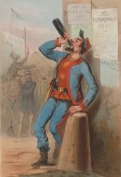 Stany Zjednoczone 1865 - Nowojorska straż pożarna Zouaves, 1865.
