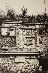 Uxmal, Indyjska Płaskorzeźba, Pałac Zakonnic Uxmal, Indyjska Płaskorzeźba, Pałac Zakonnic, 1860.