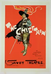 Reprodukcja plakatu reklamującego „Wódz”, Teatr Savoy, 1895